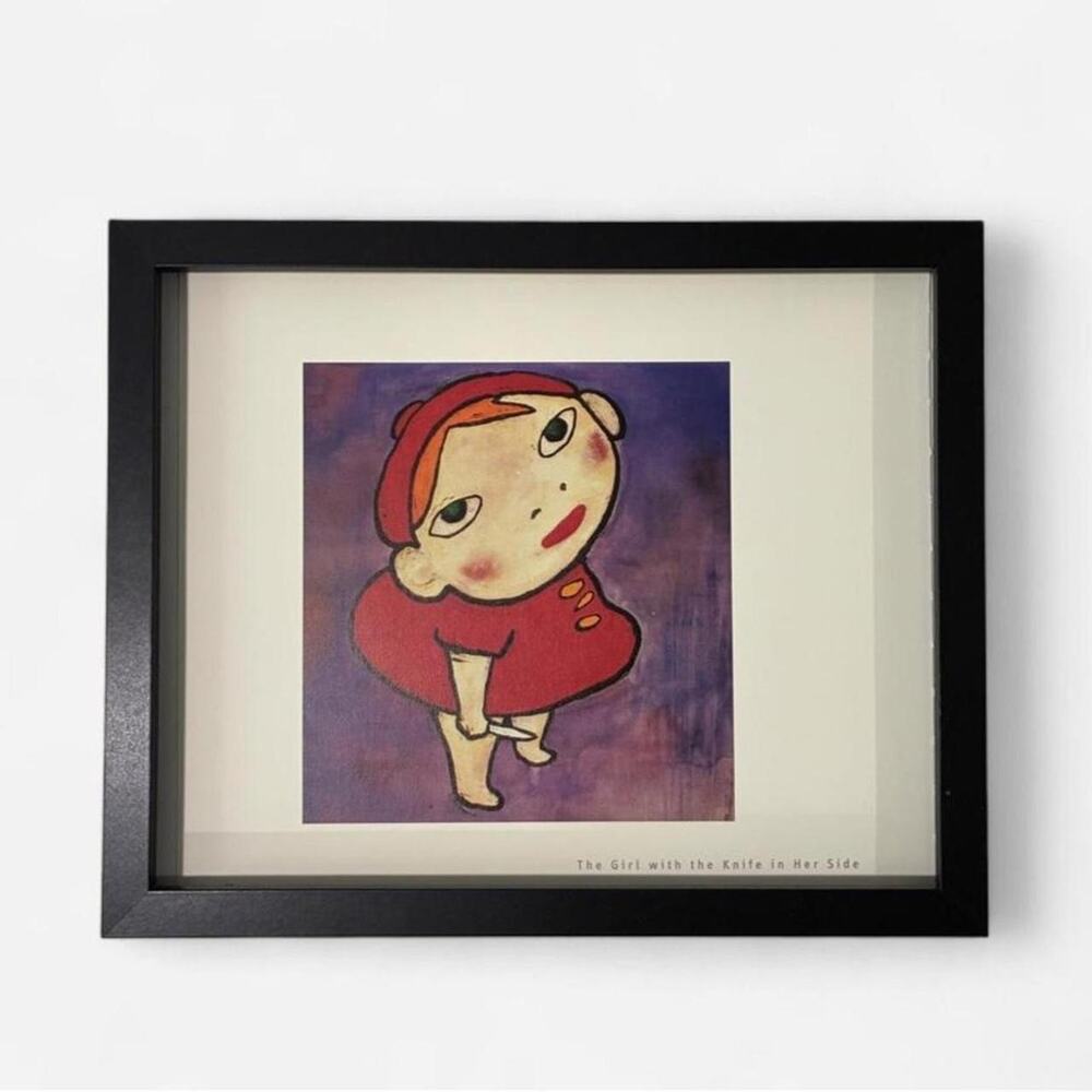 Nara Yoshitomo Nara contemporary art prints 8x10 " framed